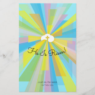 Flyer Ele É Chamadas De Serviço De Páscoa Risen