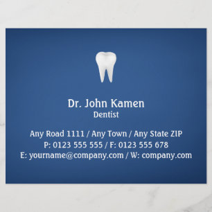 Flyer Elegant Dental Blue
