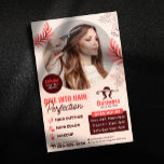 Flyer Elegante Cabelo Floral Salon Hair Stylist Makeup A<br><div class="desc">Elevem o marketing do salão com este modelo chic e moderno. Com um design na moda com sotaques florais elegantes,  é perfeito para promover seus serviços de corte de cabelo,  coloração e maquiagem. Personalize-o facilmente com as informações de sua empresa e atraia novos clientes!</div>