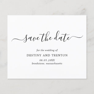 Flyer Elegante Orçamento Simples de Casamento Salve a Da