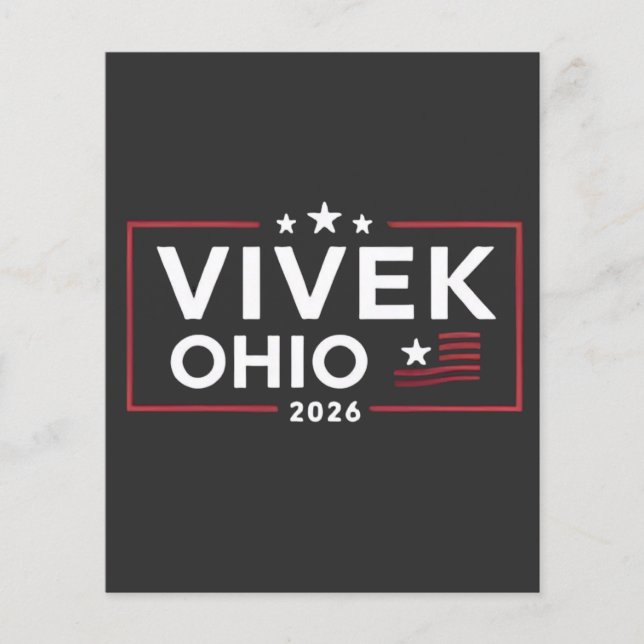 Flyer Eleve Vivek Ramaswamy para o Governador de Ohio 20 (Frente)