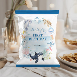 Flyer Embalagem de Aniversário de criança de animais do