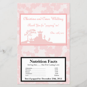 Flyer Embalagem de Pipoca de Micro-ondas Jardim Oriental