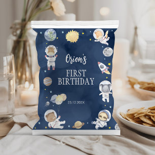 Flyer Embalagem Exterior Safari Aniversário Chip Bag Wra