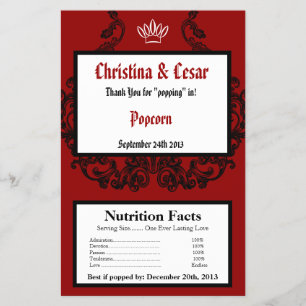 Flyer Embel do Ornamentado Vermelho Crimson, Frasco de M