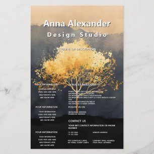 Flyer Ember Canopy Design Minimalista