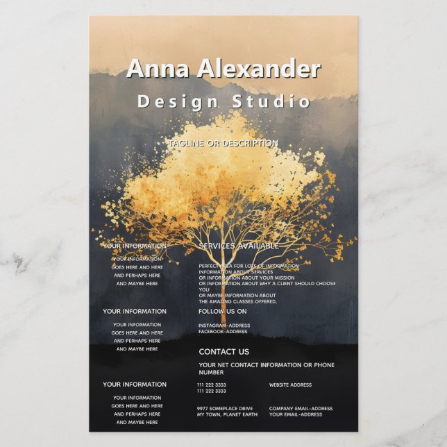Flyer Ember Canopy | Design Minimalista (Frente)