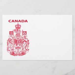 Flyer emblema nacional do Canadá