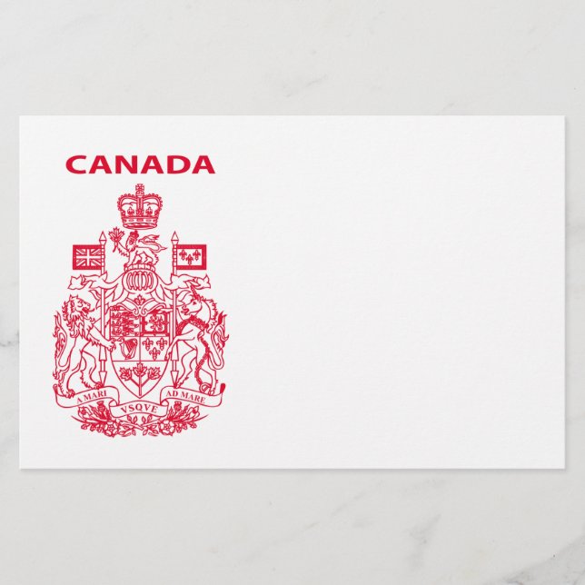 Flyer emblema nacional do Canadá (Frente)