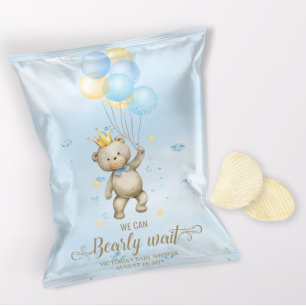Flyer Embrulho de Saco de Batata Frita para Chás de Bebê