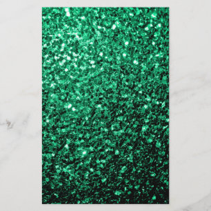 Flyer Emerald Green faux glitter sparkles