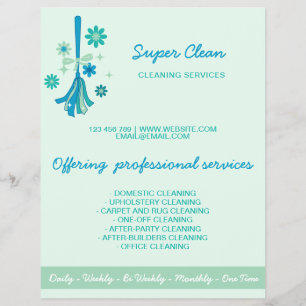 Flyer Emprega Doméstica Moderna Profissional Limpeza Cas