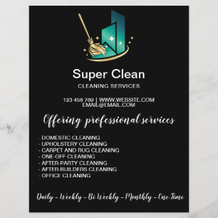 Flyer Emprega Doméstica Moderna Profissional Limpeza Cas
