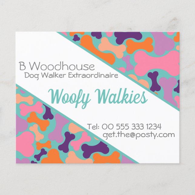 Flyer empresa de design de ossos para cães (Frente)