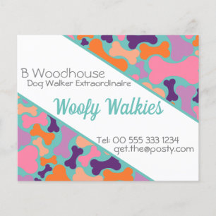 Flyer empresa de design de ossos para cães