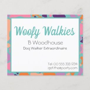 Flyer empresa de design de ossos para cães