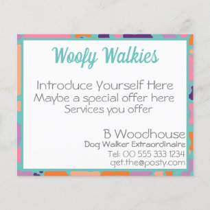 Flyer empresa de design de ossos para cães