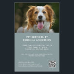 Flyer Empresa de Fotografia do Serviço de Sessão do Pet<br><div class="desc">Folheto de negócios moderno do Serviço de Pet Care para babá de animais de estimação,  andador de cães,  pasteleiro de cachorros,  cuidados para animais de estimação e muito mais. Totalmente personalizável - mude fotos,  texto e URL para o código QR para ajustado da sua empresa de assistência a animais!</div>