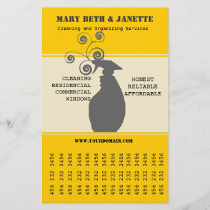 Flyer Empresa de Limpeza de Janelas de Casa Familiar