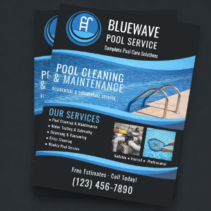 Flyer Empresa Profissional de Serviços de Piscina
