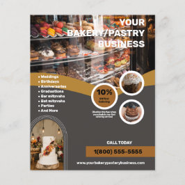 Flyer Empresas de padaria/pastelaria