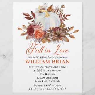 Flyer Enamorada Abóbora Enamorada Florais Casamento