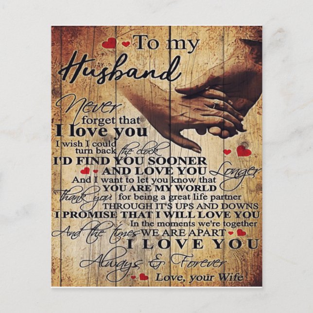 Flyer Engraçado Cita Meu Marido | Presente Para Marido | (Frente)