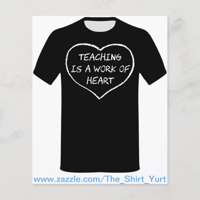 Flyer Ensino é uma obra de coração (Frente)