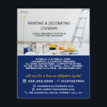 Flyer Equipamento de pintura, pintor e decorador<br><div class="desc">Equipamento de pintura,  Painter & Decorator Advertising Flyer pela Loja de Cartão de visita.</div>
