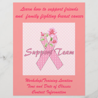 Flyer Equipe do apoio ao cancer de mama