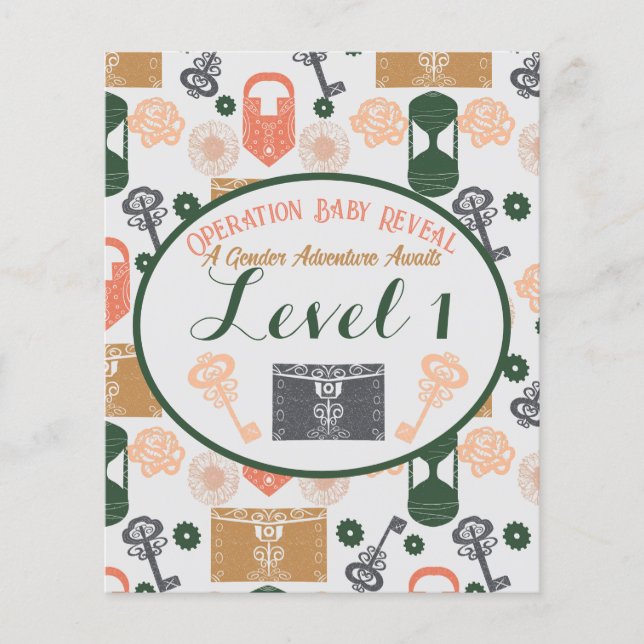 Flyer Escape Sala Sala Sexo Revelar Estação de Jogo do C (Frente)