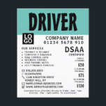 Flyer Escola de condução moderna, propaganda instrutora<br><div class="desc">Faculdade de condução moderna,  educadora,  educadora de propaganda por instrutor na loja de Cartão de visita.</div>