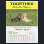 Flyer Escolher Poster de Vegan<br><div class="desc">Juntos podemos fazer a diferença</div>