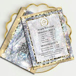 Flyer Escorregadio Dourado do Hológrafo Único<br><div class="desc">Folheto Dourado Elegante de Silver Hológrafo Único.</div>