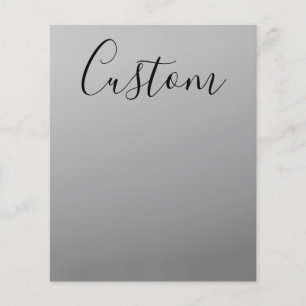 Flyer Escrevendo de Texto Preto Editável de Script Moder