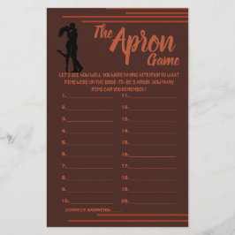 FLYER ESCURO E TERRA A PLACA DE JOGO DE CHÁ APRON