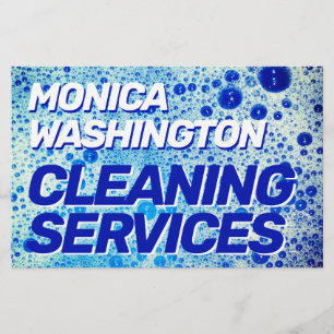 Flyer Esferas de sabão textura de espuma