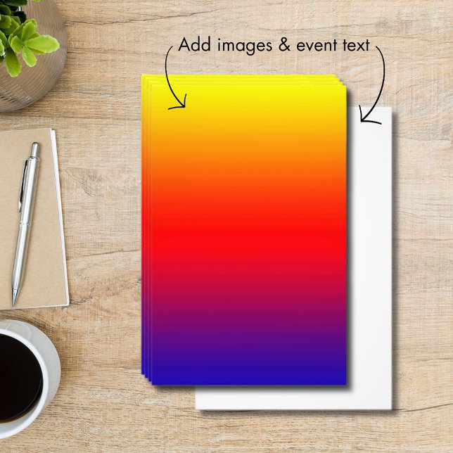 Flyer Espectro de Cores Horizontais -1 (Spectrum of Horizontal Colors -1 Flyer)