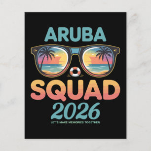 Flyer Esquadra de Aruba 2026 Retro