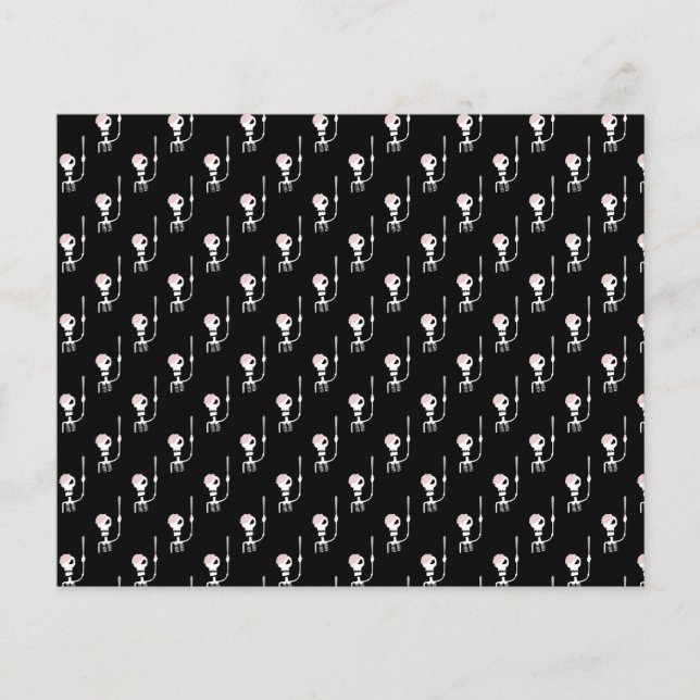 Flyer Esqueleto de Halloween com espada (Frente)