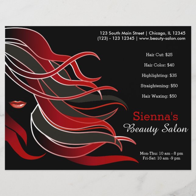 Flyer Estilista de cabelo (Frente)