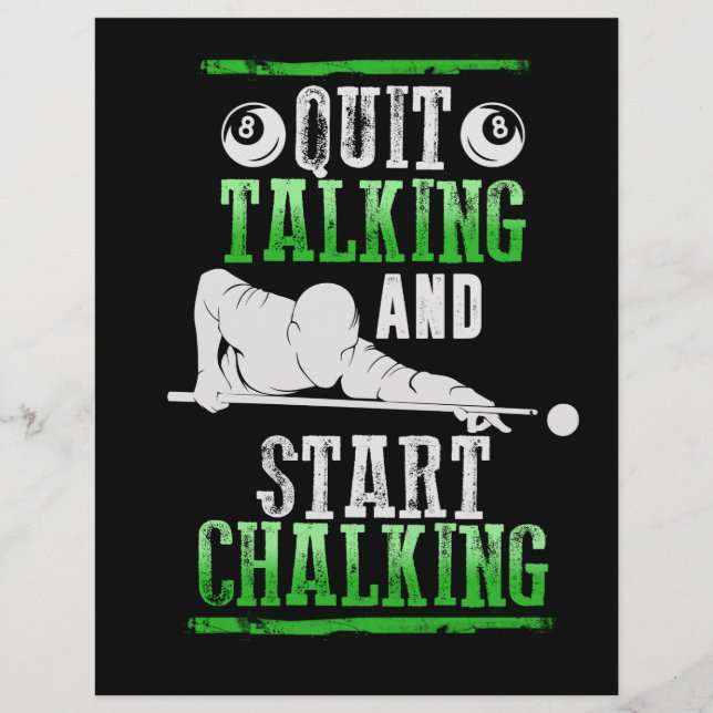 Flyer Estilo de Billard (Frente)