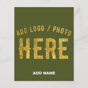 FLYER ESTILO MODERNO PERSONALIZADO EXÉRCITO VERDE VERIFI