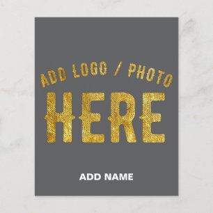 FLYER ESTILO MODERNO PERSONALIZÁVEL CINZA VERIFICADO MAR