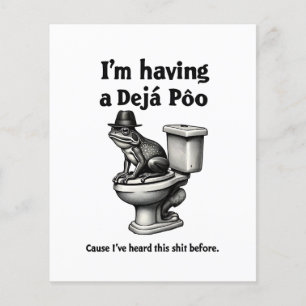 Flyer Estou tendo um Déjà Poo que ouviu isso antes do Sa