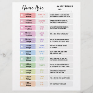 Flyer Estrela de Programação de Gráficos Diários do 