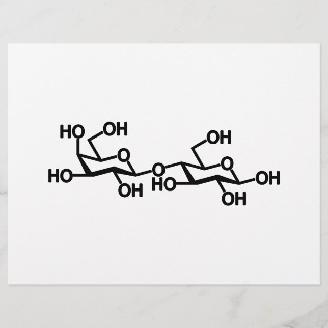 Flyer Estrutura de Leite de Lactose (Frente)