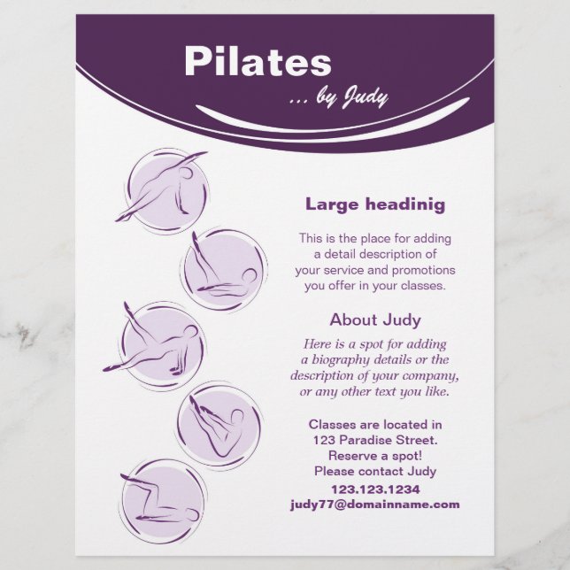 Flyer Estúdio pilates (Frente)