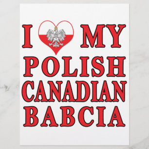 Flyer Eu Amo Minha Babcia Polonesa Canadense