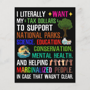 Flyer Eu Literalmente Quero Meus Dólares Fiscais